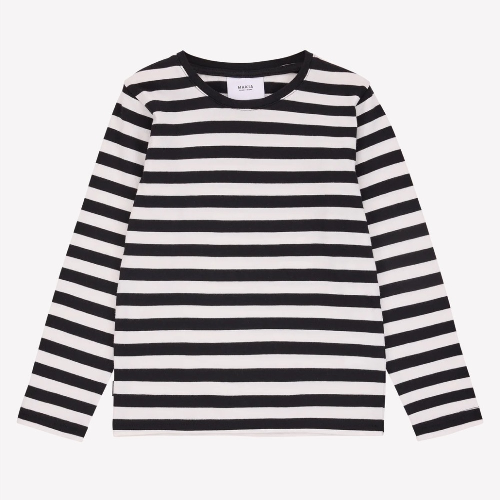 MAKIA Verkstad Organic Cotton Striped long sleeve crewneck Shirt